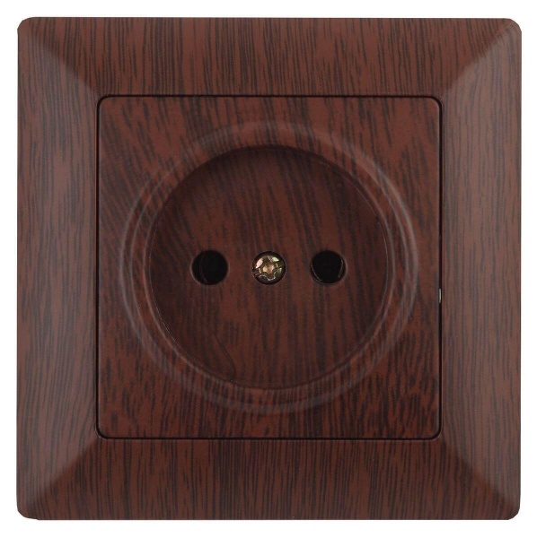Розетка ЭРА Intro Solo 2P 16A 250V венге 4-201-10 Б0043310 Розетка ЭРА Intro Solo 2P 16A 250V венге 4-201-10 Б0043310