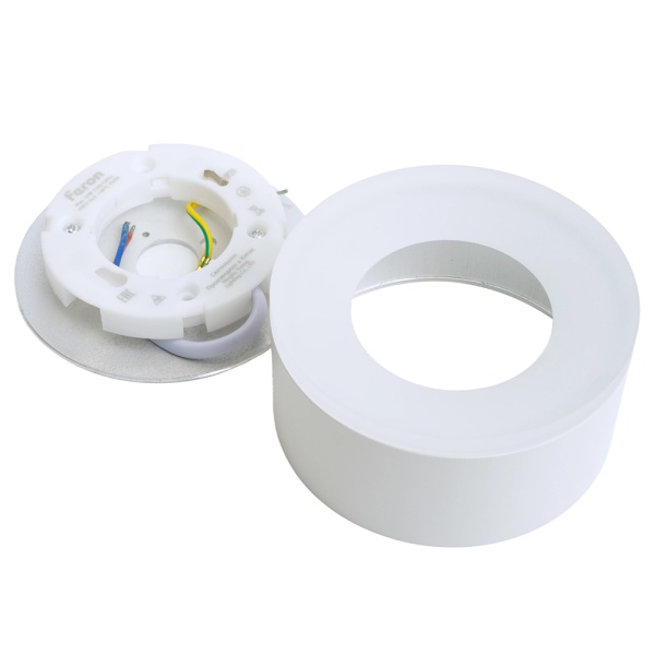 Светильник потолочный Feron HL456 12W, 230V, GX53, белый 51346