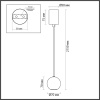 Подвесной светильник Odeon Light Dex Midcent 4361/5L