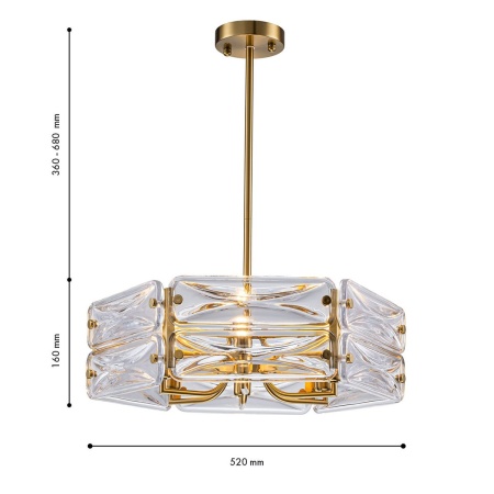 Подвесная люстра Favourite Glacies 4764-6P