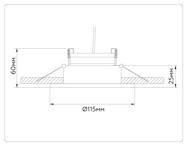Встраиваемый светильник Ambrella light TECHNO SPOT TN52335