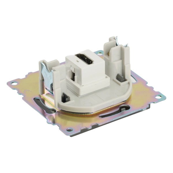 Розетка HDMI 2.1, Type A (механизм), серия Катрин, графит, GLS00-7118-06 50059