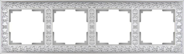 Рамка Werkel Antik на 4 поста жемчужный WL07-Frame-04 4690389063527