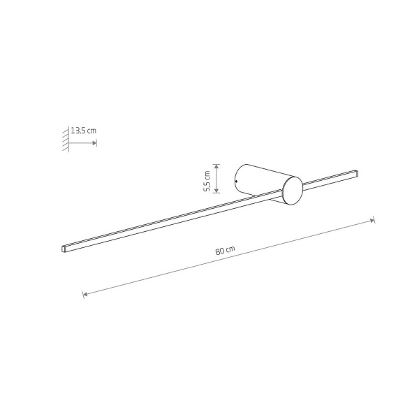 Настенный светильник Nowodvorski Saber Led Silk Olive M White 11591