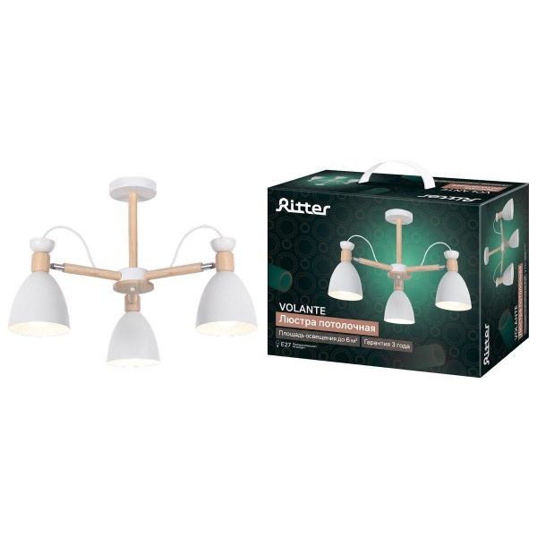 Потолочная люстра Ritter Volante 52594 3