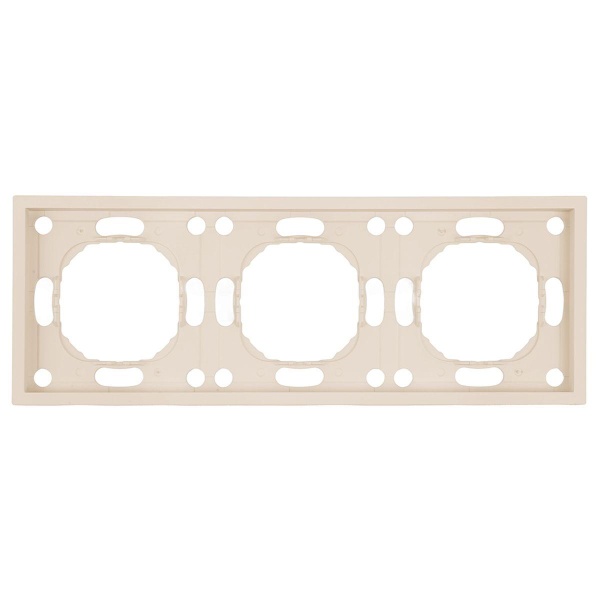 Рамка Stekker, PFR00-5003-08 3-местная Эмили, кашемир, soft touch 49912