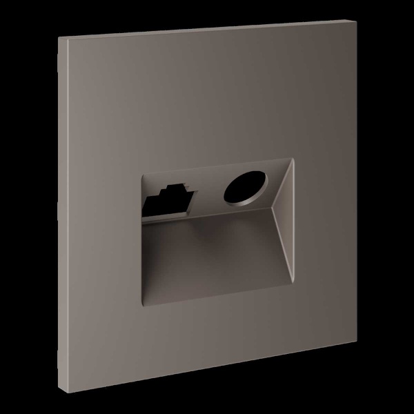 Накладка для розетки TV+RJ45 кат. 6, S70 (капучино) Voltum VLS002714