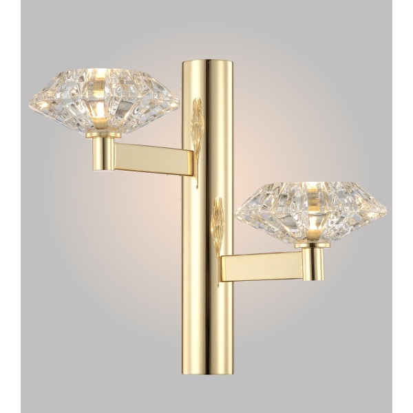 Бра Crystal Lux Rebeca AP2 Gold