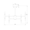 Подвесная люстра Bogates Bastone 345 Smart
