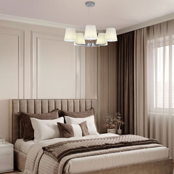 Подвесная люстра Eurosvet Amaretto 60155/5 хром