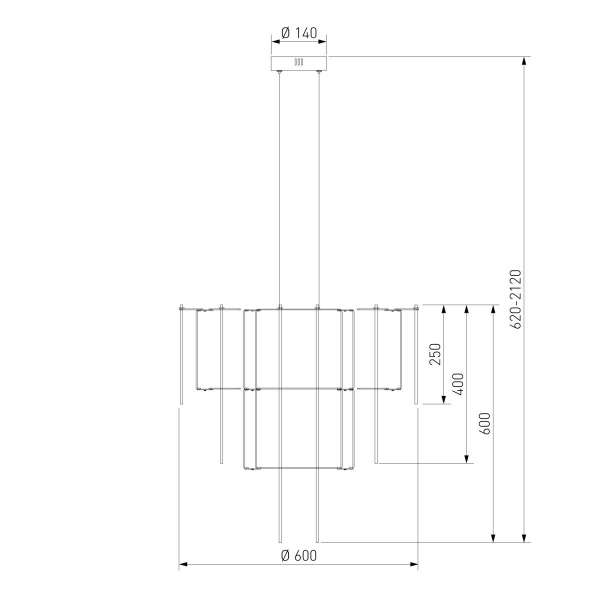 Подвесная светодиодная люстра Bogates Queen 91102 LED a072015