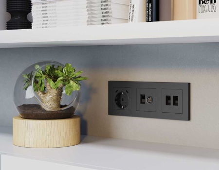 Лицевая панель AMBRELLA VOLT ALFA AP9121