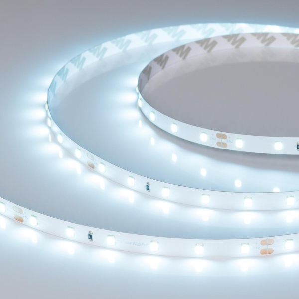 Светодиодная лента RT-A60-8mm 24V Ice Blue (4.8 W/m, IP20, 5m) Arlight 055376