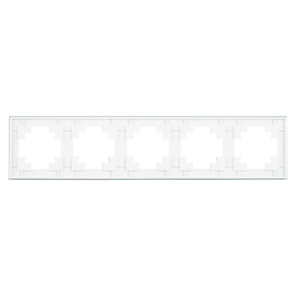 Рамка 5-постовая Stekker Катрин белый GFR00-7005-01 39637