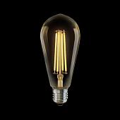 Лампа светодиодная диммируемая филаментная E27 6W 2800К золотая VG10-ST64Gwarm6W 5526
