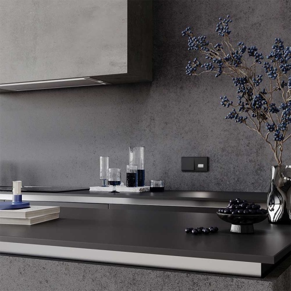 Подсветка светодиодная встраиваемая Voltum S70, (черный матовый) VLS070608