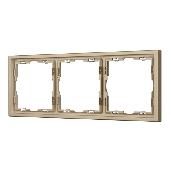 Рамка пластиковая FRM-NOBE-SFPL-3-GD Arlight 054221