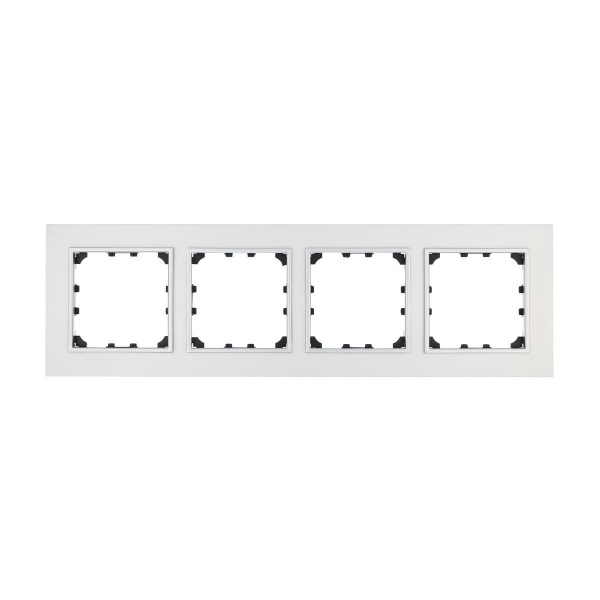 Рамка LK Studio 4-постовая из натурального анодированного алюминия LK60 864423-1