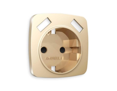 Лицевая панель розетки AMBRELLA VOLT OP6090