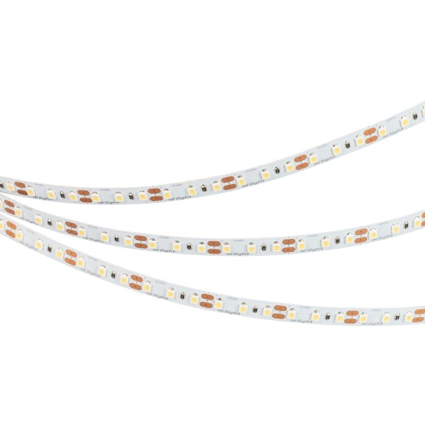 Светодиодная лента Arlight 9,6W/m 120LED/m 3528SMD теплый белый 5M NT-A120-8mm 12V Warm3000 035741