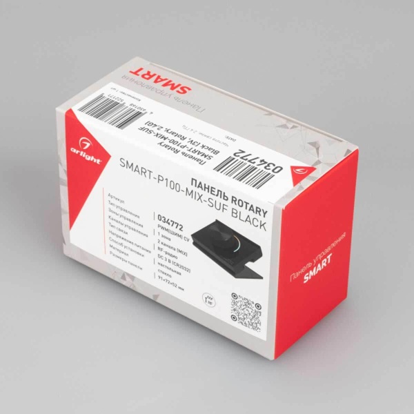 Панель управления Arlight Smart-P100-Mix-SUF Black 034772 Панель управления Arlight Smart-P100-Mix-SUF Black 034772