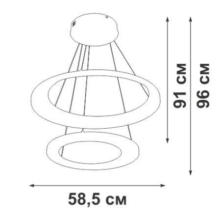 Люстра Vitaluce V2695-1/2S