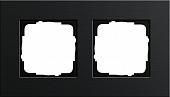Рамка 2-постовая Gira Esprit черный 0212126