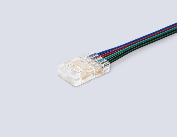 Соединитель гибкий односторонний AMBRELLA LIGHT ILLUMINATION COB RGB 12/24V для лент 10mm (4 конт.) (5шт. в комплекте) GS7411