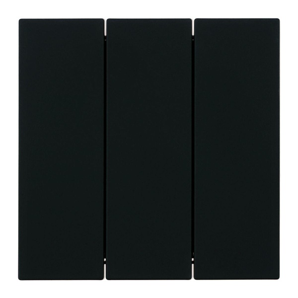 Выключатель 3-клавишный (механизм), Stekker, 250В, 10А Мия, RSW10-3108-05, черный бархат 50444