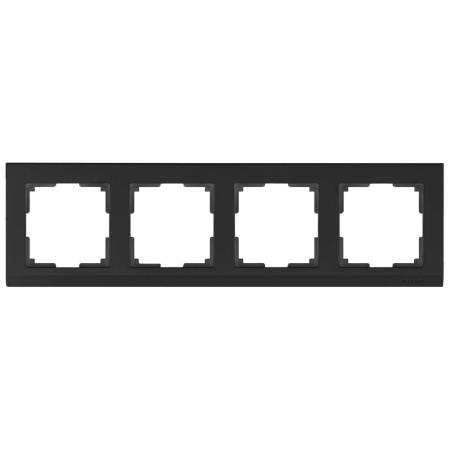 Рамка Werkel Stark на 4 поста черный W0041808 4690389161919