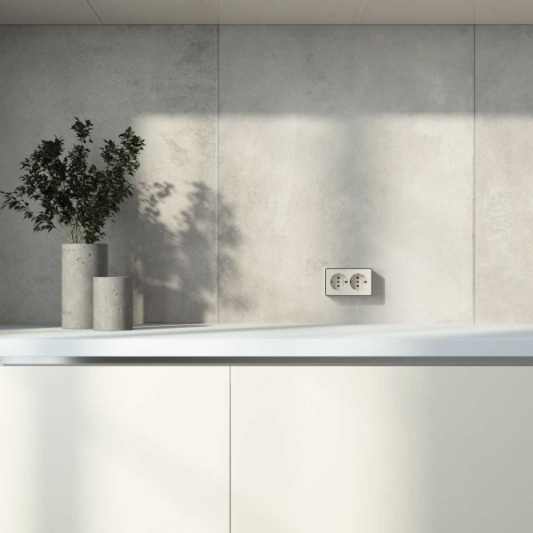 Розетка двойная с заземлением Werkel Gallant слоновая кость W5072103 4690389164668