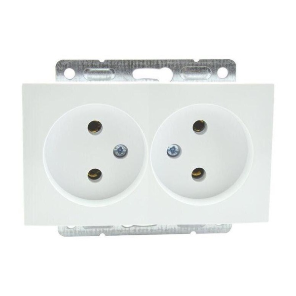 Розетка 2К двойная Mono Electric Despina/ Larissa 16A 250V винтовое подключение слоновая кость 500-000105-121 Розетка 2К двойная Mono Electric Despina/ Larissa 16A 250V винтовое подключение слоновая кость 500-000105-121