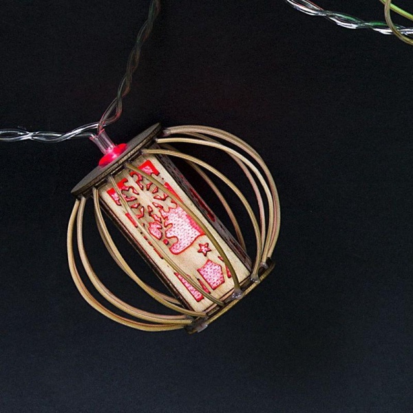 Cветодиодная гирлянда Sneha Фонарик 230V разноцветная статичный A-452