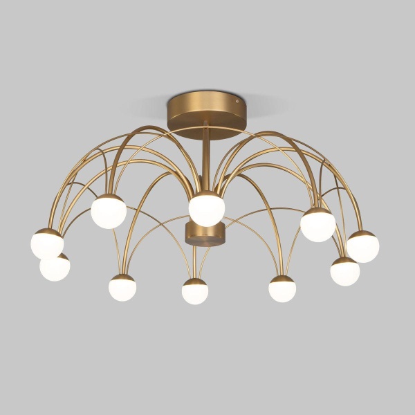 Потолочная светодиодная люстра Eurosvet Ragno 90031/10 LED золото