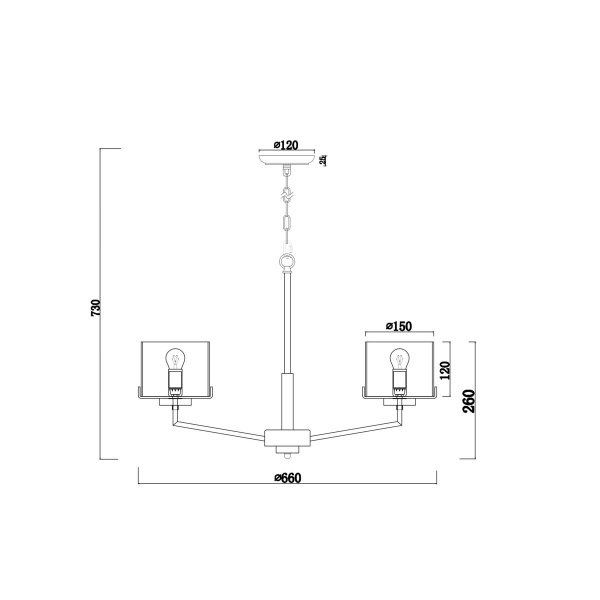 Подвесная люстра Freya Karen FR5096PL-05CH