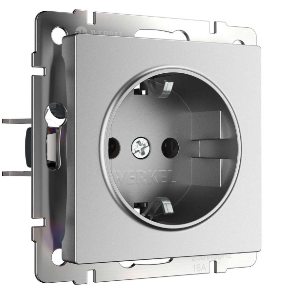Розетка Werkel серебряный матовый W1171065 4690389195570