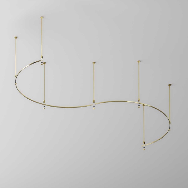 Шинопровод круглый из полукругов 1800мм Maytoni Technical FLARITY Busbar trunkings Flarity TRX154-2SR-D1800-BS