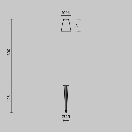 Ландшафтный светильник Maytoni Outdoor O504FL-L1B3K