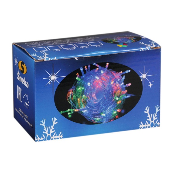 Cветодиодная гирлянда Sneha нить 230V теплый белый 8 режимов A-001A LED WW