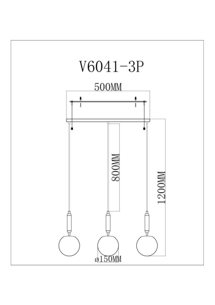Светильник подвесной Moderli Scrumbel V11566-3P