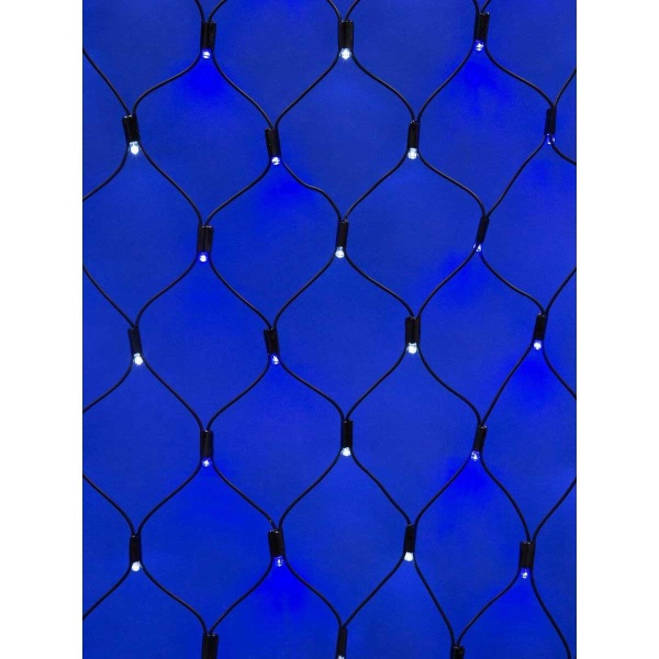 Уличная светодиодная гирлянда Uniel сетка 220V бело-синий ULD-N2015-288/SBK White-Blue IP67 UL-00005485