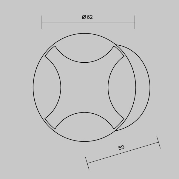 Встраиваемый светодиодный светильник Maytoni Biscotti O036-L3B3K