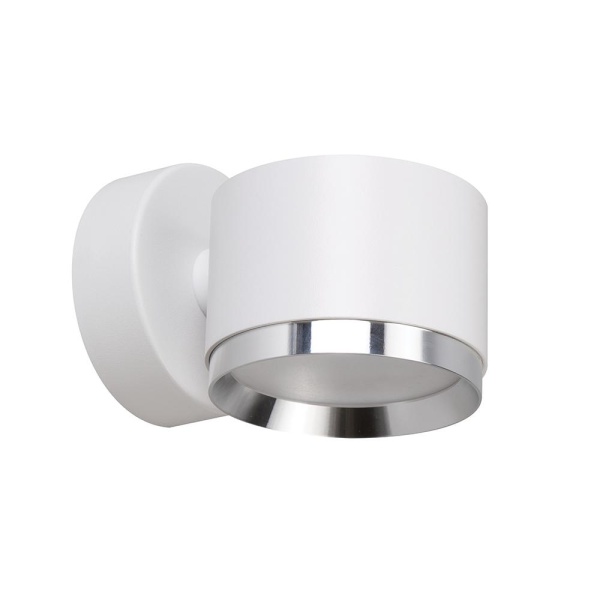 Светильник  настенный Feron HL4598  Barrel DUET 12W, 230V,GX53, белый + хром IP20 Светильник  настенный Feron HL4598  Barrel DUET 12W, 230V,GX53, белый + хром IP20