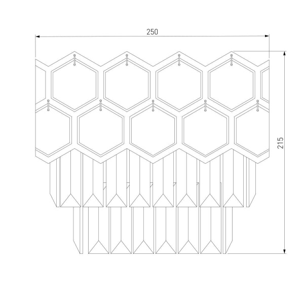 Настенный светильник Eurosvet Ariana 10124/2 хром/прозрачный хрусталь Strotskis