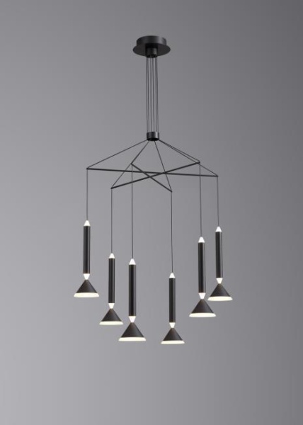 Люстра подвесная Alfa Light F3024-43 BLACK