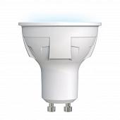 Лампа светодиодная (UL-00002421) GU10 6W 4000K матовая LED-JCDR 6W/NW/GU10/FR PLP01WH