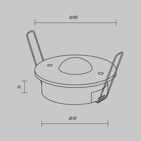 Датчик движения DALI Maytoni Lighting control DALI 727001