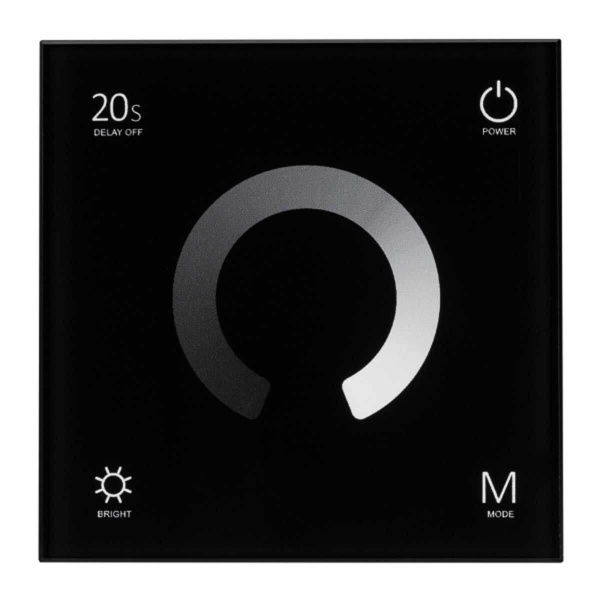 Панель управления Arlight Smart-P4-DIM-G-IN Black 034778 Панель управления Arlight Smart-P4-DIM-G-IN Black 034778
