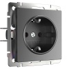 Розетка с заземлением Werkel графит W1171064 4690389194405