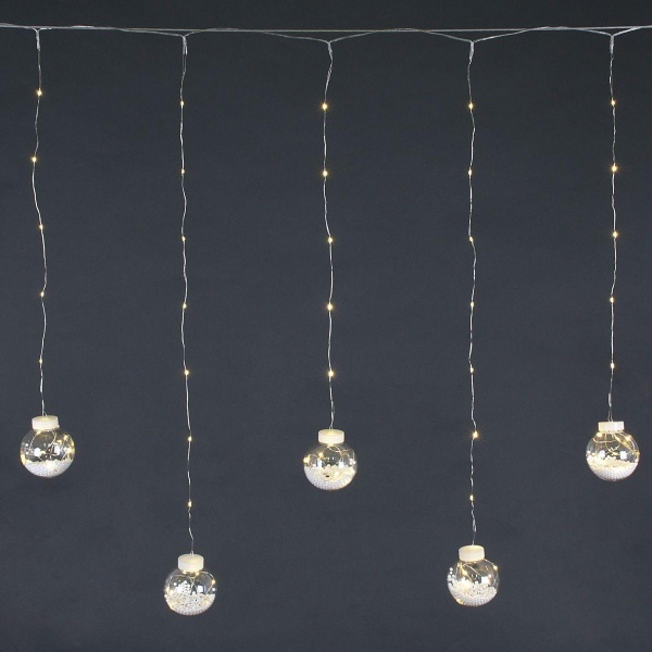 Cветодиодная гирлянда Sneha Роса бахрома 12V теплый белый статичный A-941 WW